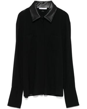 Patrizia Pepe Piercing-Detail Shirt - Black