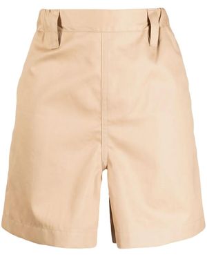 Sofie D'Hoore Elasticated-Waist Cotton Shorts - Natural