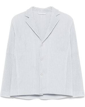 Homme Plissé Issey Miyake Single-Breasted Blazer - White