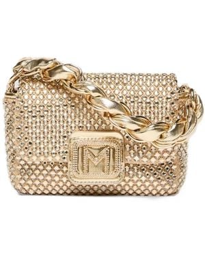 Marella Bolso Shopper Le Muse Pequeño Con Cadena Y Cristales - Neutro
