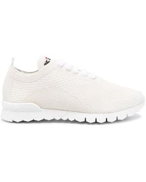 Kiton Knitted Cashmere Trainers - White