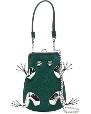 Vivienne Westwood Frog-Frame Tote Bag - Green