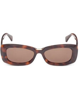Max Mara Eyewear Lunettes De Soleil À Monture Rectangulaire - Rose