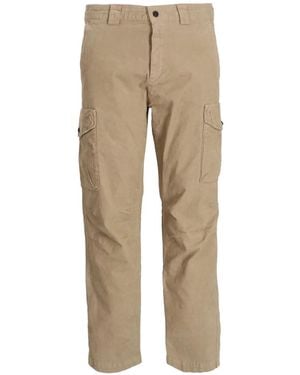 BOSS Stretch-Cotton Cargo Pants - Natural