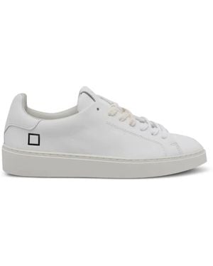 Date Levante Leather Trainers - White