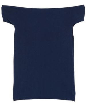 Circus Hotel Boat-Neck Top - Blue