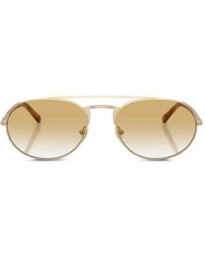 Emporio Armani Pilot Frame Sunglasses - Metallic