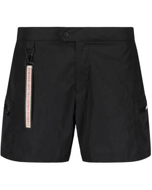 Iceberg Logo-Patch Swim Shorts - Black