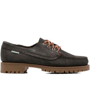Sebago Logo-Tag Boat Shoes - Brown