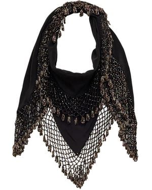 Isabel Marant Ezane Beaded Neckerchief - Black