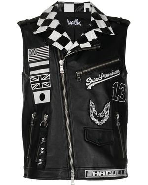 Haculla Bikerweste Mit Grafischem Print - Schwarz
