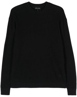Emporio Armani ロゴ プルオーバー - ブラック