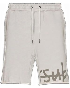 Ksubi 1999 Lofi Logo-Print Shorts - Grey