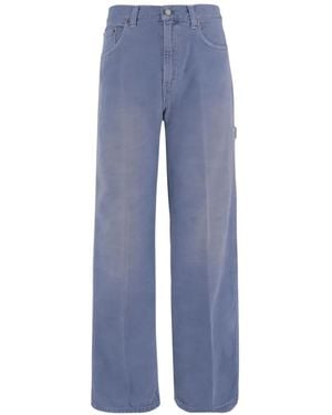 Haikure Bonnie Logo-Patch Jeans - Blue