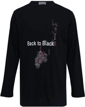 Yohji Yamamoto T-Shirt À Imprimé Graphique - Black