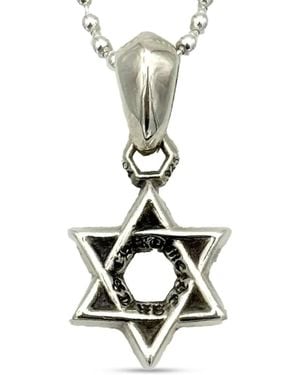 Chrome Hearts Star Of David Ball-Chain Necklace - White