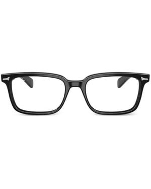 Ray-Ban Brunel Rectangle-Frame Glasses - Black