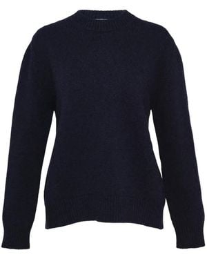 Jil Sander Back-Slit Oversized Jumper - Blue