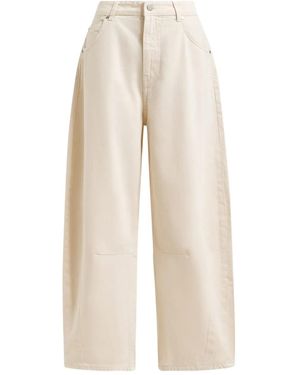 Essentiel Antwerp Barrel-Leg Organic-Cotton Jeans - Natural