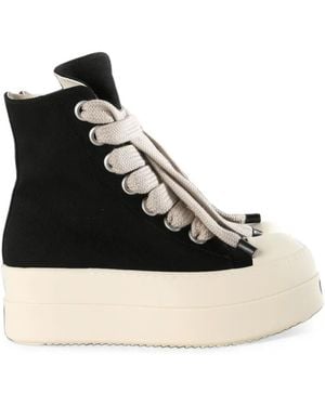 Rick Owens Jumbolace High-Top Sneakers - Black