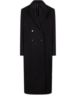 Loulou de Saison Abrigo Rosco Lds Con Doble Botonadura - Negro