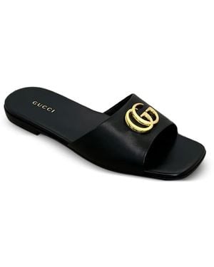 Gucci Double G Sandals - Black