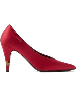 Versace Medusa Court Shoes - Red