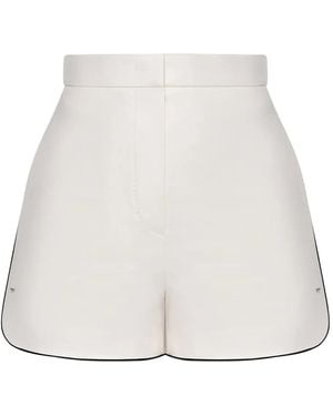 Max Mara Orbita High-Waisted Tailored Shorts - White