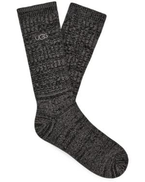 UGG Trey Rib-Knit Socks - Black