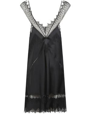 Tom Ford Lace-Trim Mini Dress - Black