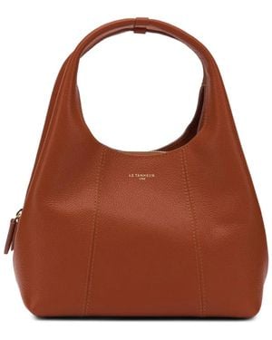 Le Tanneur Grainy-Leather Tote Bag - Brown