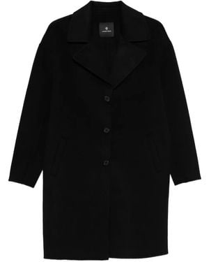 Anine Bing Button-Front Coat - Black