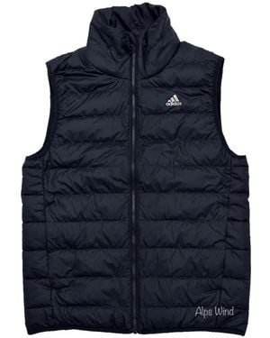 adidas Todown Down Logo-Detail Gilet - Blue