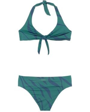 Fisico Halter-Neck Bikini - Green