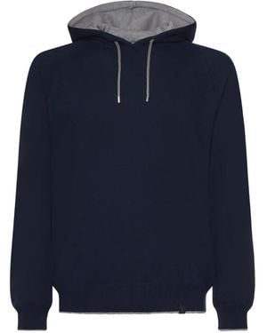 Fay Hooded Sweatshirt - Blue