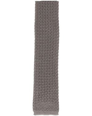Tom Ford Knitted-Construction Tie - Grey