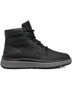 Geox Lace-Up Hiking Boots - Black