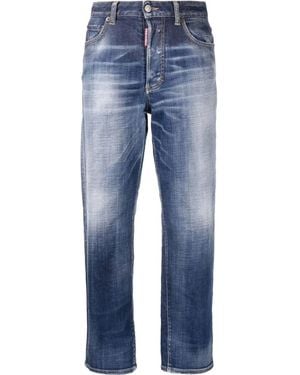 DSquared² Straight Jeans With Five-Pocket Design - Blue
