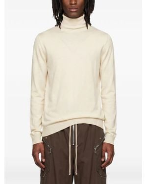 Rick Owens Roll-Neck Long-Sleeve Jumper - Natural