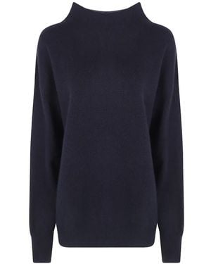 Liviana Conti Jersey Con Cuello Alto - Azul