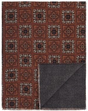 BOGGI Scarf With Floral Pattern Print - Brown