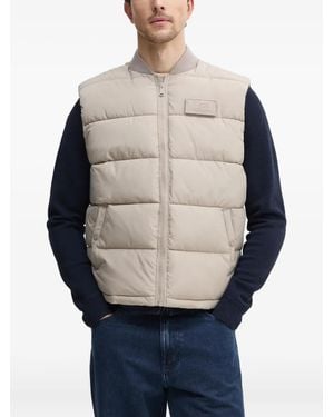 Alpha Industries Logo-Detail Quilted Gilet - Blue