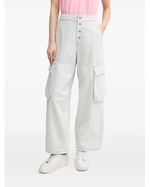G-Star Balloon Cargo Button-Fastening Jeans - White