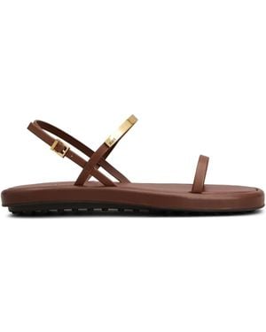 Tod's Sandalen Aus Leder - Braun
