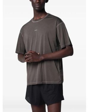Satisfy Auralite T-Shirt Mit Logo-Print - Grau