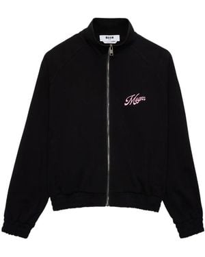 MSGM Sweat À Imprimés Graphiques Intégral - Black