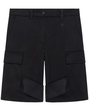 Courreges Belt-Loop Shorts - Black
