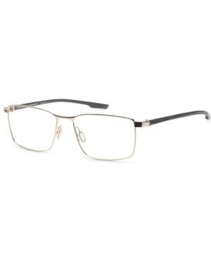 Porsche Design Rectangle-Frame Glasses - White