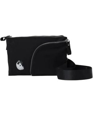 PUBLISHED BY Asymmetric-Zip Cross Body Bag - Black
