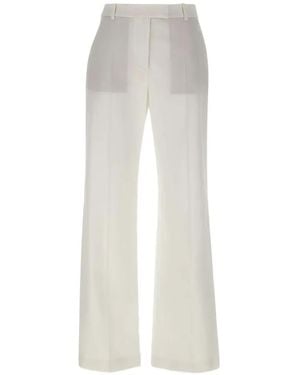 Eleventy Pressed Pleats Trousers - White